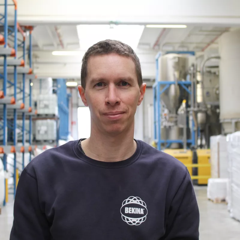 Colleague Geoffrey Courtens in production