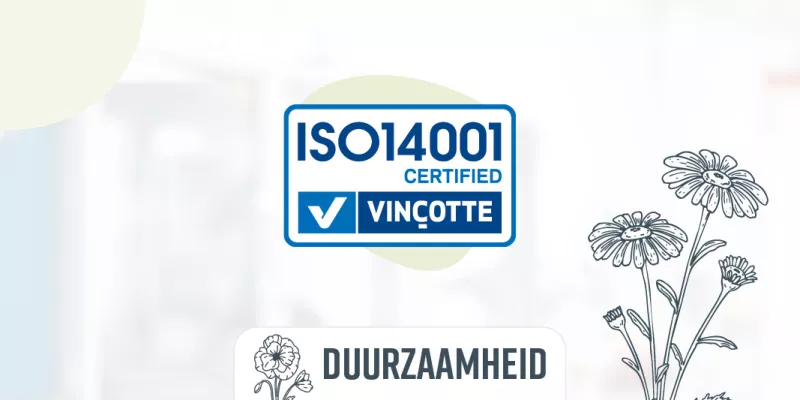 Bekina trotse eigenaar van het ISO14001 certificaat