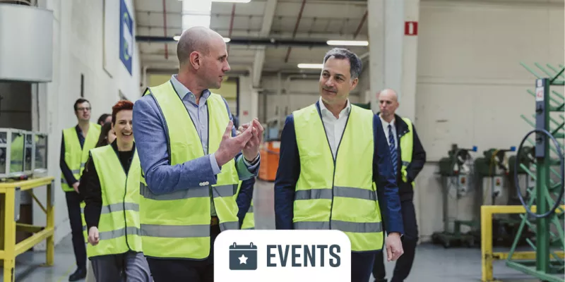 VIP guest: Prime Minister Alexander De Croo is given a tour of our family business