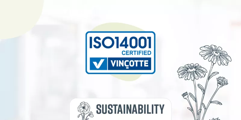 Bekina, proud owner of the ISO 14001 certificate 